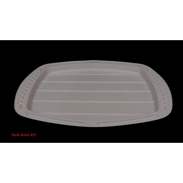  5 személyes fehér műanyag tálca