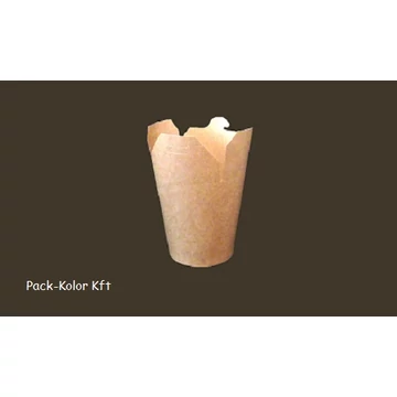 Papír tésztás elviteles doboz 500 ml Kraft