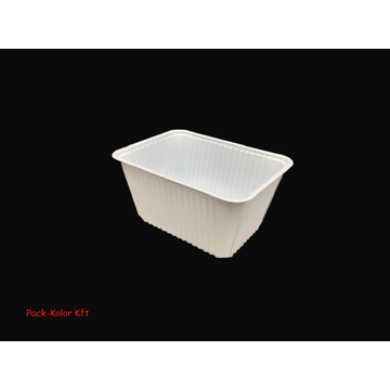 1500 ml Fehér Qbox szögletes ételkiszállító elviteles doboz