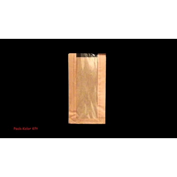 Papír tasak Ablakos barna 