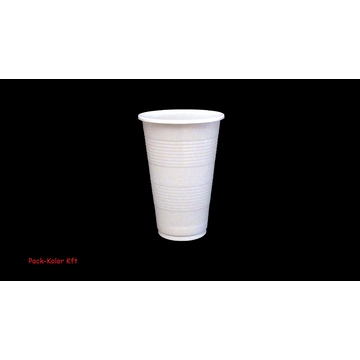 Műanyag  pohár fehér 3 dl 