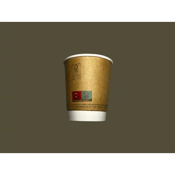 Duplafalú papírpohár fehér-kraft 2 dl 8 oz 25 db /csg