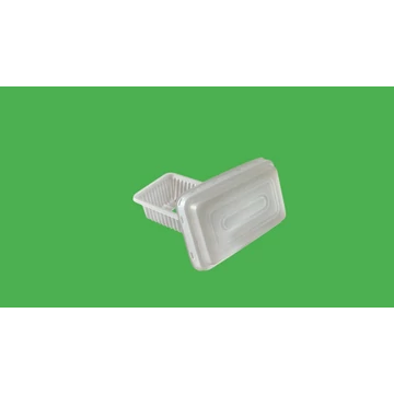 Prémium szögletes tál fedél 260ml dobozra