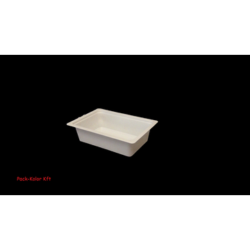 400 ml Fehér síkperemű leveses-sütis fóliázható doboz