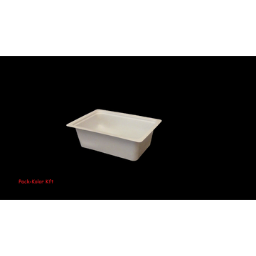 500 ml Fehér síkperemű leveses-sütis fóliázható doboz