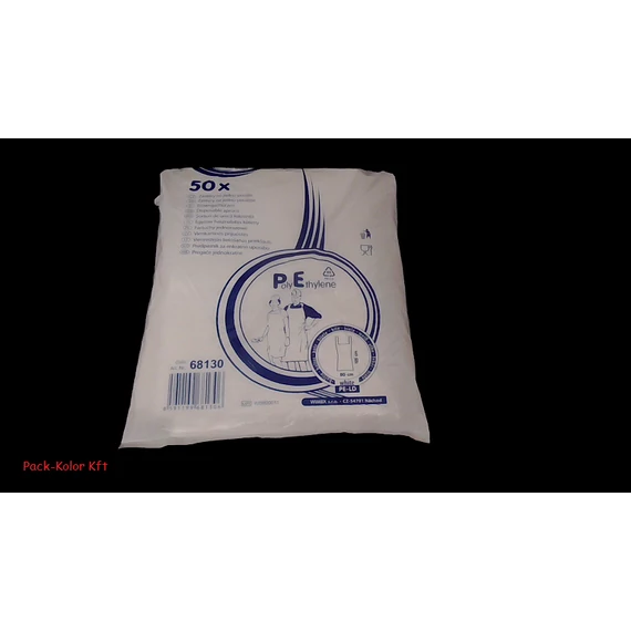  Kötény fehér polyetilén 68130