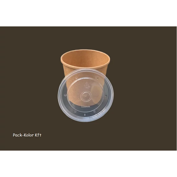 PP leveses fedél 750 ml kraft dobozra 