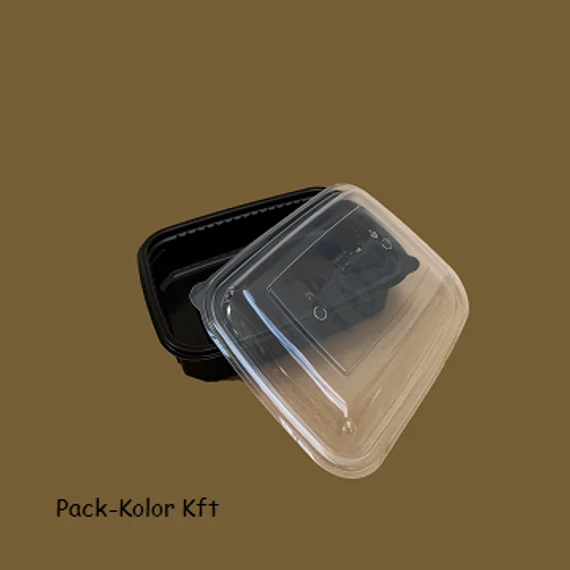 1200 ml szögletes ételkiszállító elviteles doboz fedél