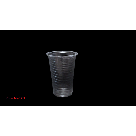 Műanyag pohár víztiszta 2 dl