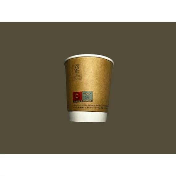 Duplafalú papírpohár 2 dl  25db/cs 500db/#