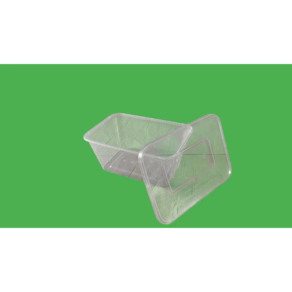 Prémium szögletes tál fedél 1000 ml dobozokra