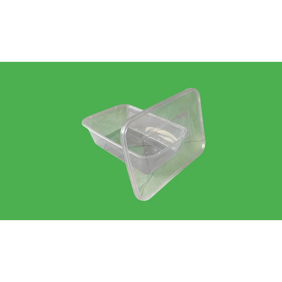 Prémium szögletes tál fedél 1250 ml dobozra